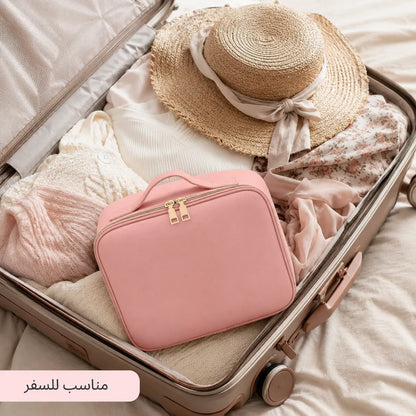GlowCase™ LED Makeup Organizer 💅 + ضمان سنتين