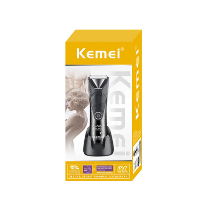 ماكينة حلاقة Kemei اللاسلكية بشاشة رقمية — منتج أصلي مع ضمان سنة